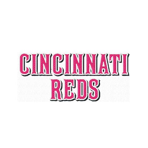 Cincinnati Reds Wordmark embroidery design INSTANT download