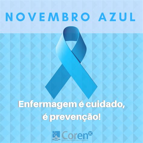 NOVEMBRO AZUL_logo – Coren/SC - Conselho Regional de Enfermagem de Santa Catarina