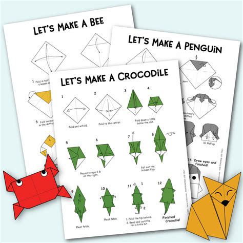 Free Origami Animals with Instructions and Diagrams - Kara Creates