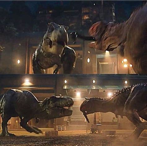 Rexy vs Carnotaurus Jurassic Park T Rex, Blue Jurassic World, Jurassic World Fallen Kingdom ...