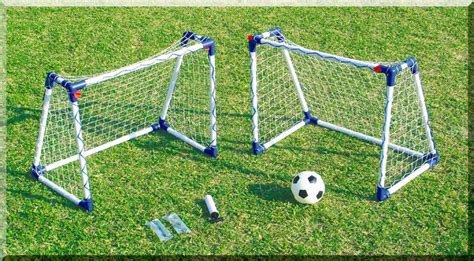 Junior Twin Mini Goals with A Frames Kids Practice Soccer set UK