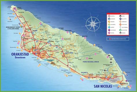 Large detailed tourist map of Aruba Aruba Map, Aruba Travel, Aruba Aruba, Oranjestad, Aruba ...