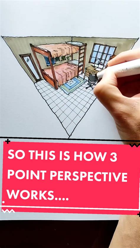 Make Your Day | Perspective drawing lessons, 3 point perspective, Three point perspective