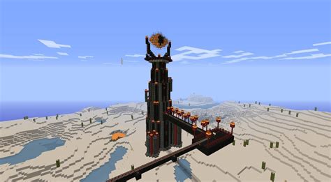 Just finished my: Eye of Sauron! : Minecraft