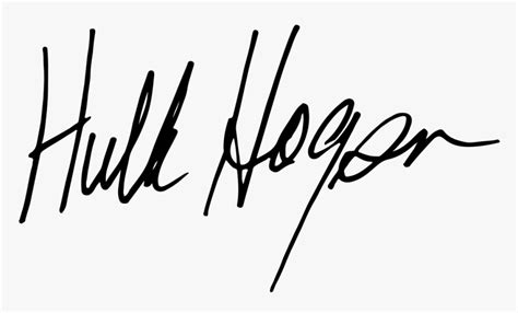 Hulk Hogan Signature, HD Png Download - kindpng