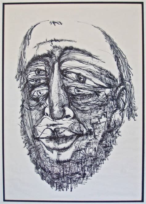 Multiple Faces Drawing by Stephen Epstein | Saatchi Art