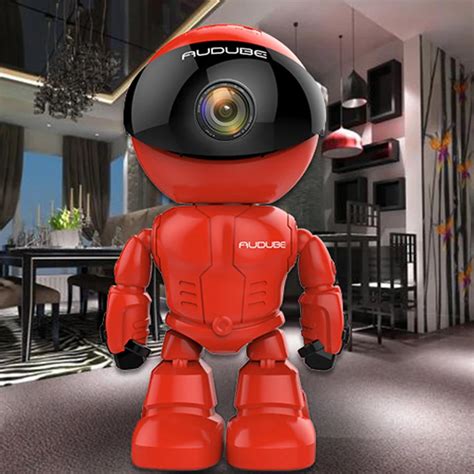 Wireless Red Robot WIFI Camera IP P2P CCTV Cam Baby Monitor Surveillance HD H.264 130MP Lens IR ...