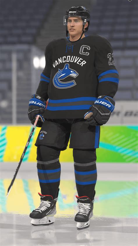 I made custom Vancouver Canucks Jerseys for my EASHL Hockey League team ...