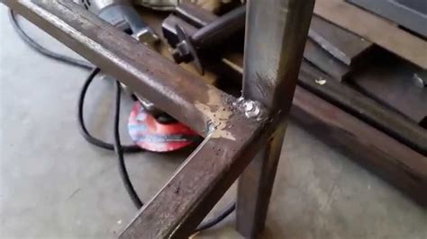 MIG Welding Project - Steel Work Bench - YouTube