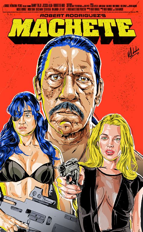 "Machete" Limited Edition Illustrated Poster on Behance