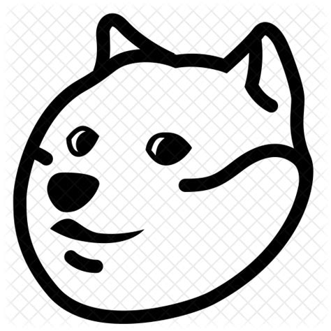 Doge Icon of Line style - Available in SVG, PNG, EPS, AI & Icon fonts