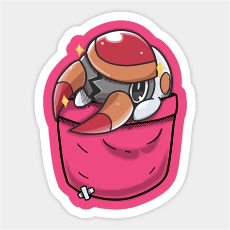 Pocket Shiny Cute Grubbin - Shiny Grub Bin - Sticker | TeePublic