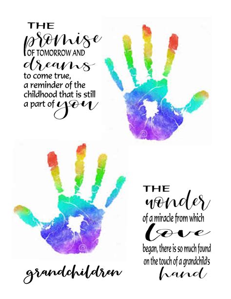 Grandparents Day Handprint Poem Printable