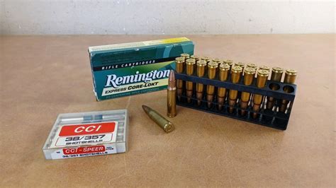 Box of .350 Remington Magnum Ammo and .38/.357 Shotshell Ammo