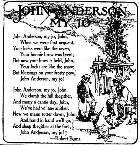 John Anderson My Jo, Burns | Robert burns, Love poems, Poems