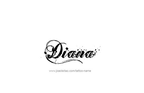 Diana Name Tattoo Designs | Name tattoos, Name tattoo, Name tattoo designs