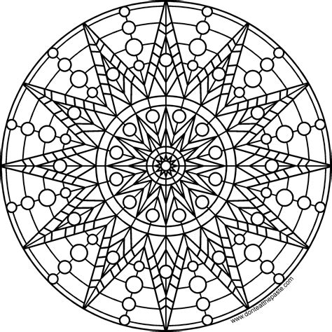 Don't Eat the Paste: Sun mandala to print and color