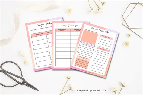 Anxiety Journal Planner Printable PDF Download