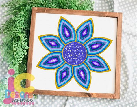 3D Mandala SVG Flower Layered Mandala Svg Cricut Silhouette - Etsy