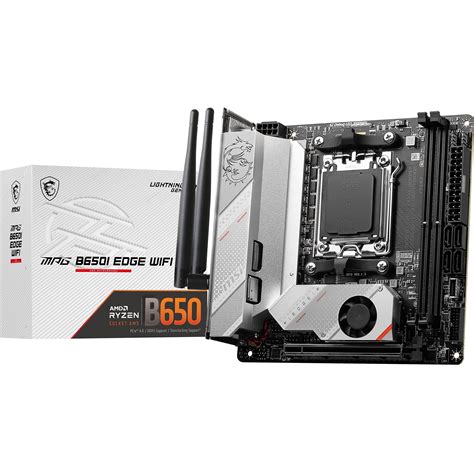 MSI MPG B650I Edge WiFi Gaming Motherboard (AMD AM5, Mini-ITX, DDR5 ...