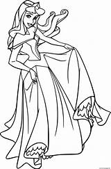 Princess Aurora Dancing Coloring Page Printable sketch template