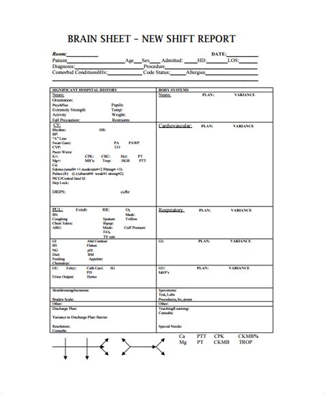 Shift Report Templates | 13+ Free Word, Excel & PDF Formats, Samples ...