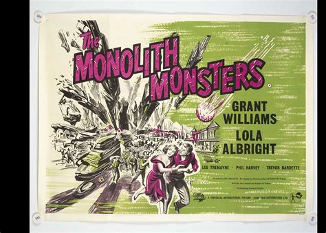 Lot 113 - Monolith Monsters (1957) Quad Poster,