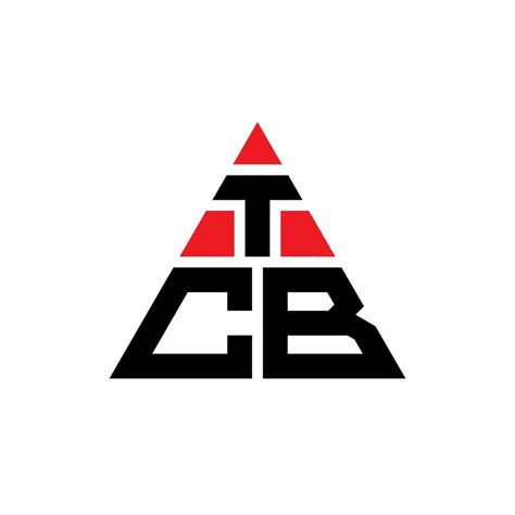 TCB triangle letter logo design with triangle shape. TCB triangle logo ...