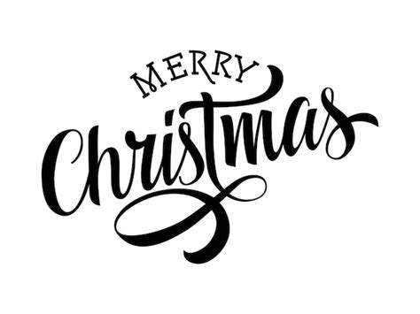 Free Vector | Merry christmas lettering