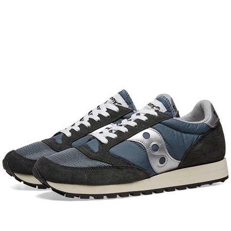 Saucony Jazz Original Vintage Blue, Navy & Silver | END.