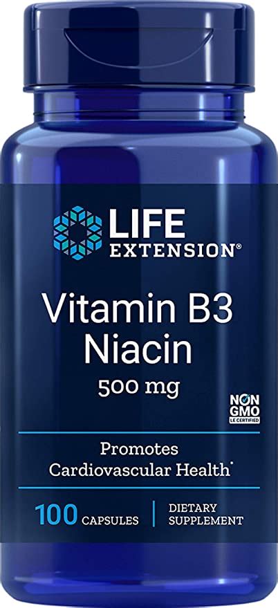 b3, flush, blodkärl, avgiftning, lifeextension, niacin