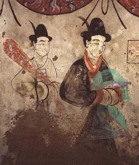 漢代壁畫. Chinese Han dynasty mural painting #hanfu