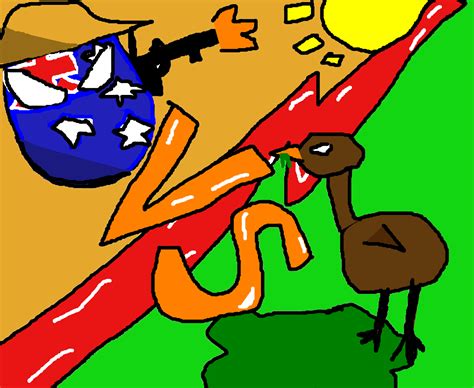 The Great Emu War! : r/countryballs_comics