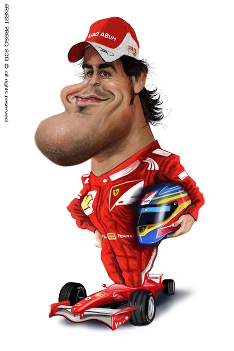 Caricatura de Fernando Alonso | Caricature divertenti, Facce divertenti ...