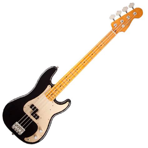 Fender Precision Bass 50s Lacquer MN, Black at Gear4music