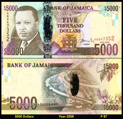 PAPER MONEY AND POLYMER NOTE: JAMAICA