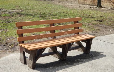 Composite park bench stock image. Image of area, concrete - 144860481