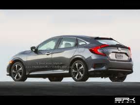 2017 Honda Civic Hatchback rendered, early 2017 launch