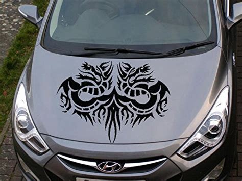 Buy Tribal dragon for car bonnet stickers tribal dragon car hood decals for cars. (silver ...