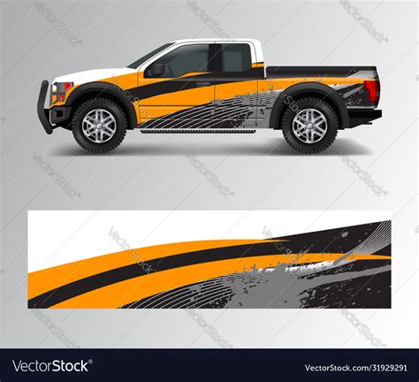 Modern design for truck graphics vinyl wrap Vector Image