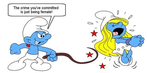 Image - Hefty Whips Smurfette.jpg - Smurfs Fanon Wiki