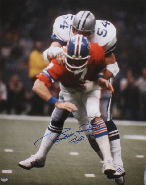 Randy White Signed Cowboys Super Bowl XII 16x20 Photo Inscribed "HOF 94" (Schwartz COA ...