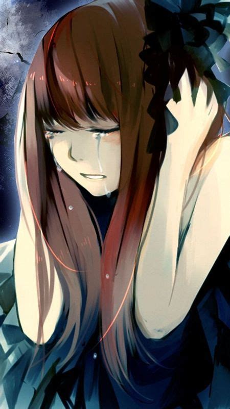 Anime Sad Girl - Art Work Wallpaper Download | MobCup