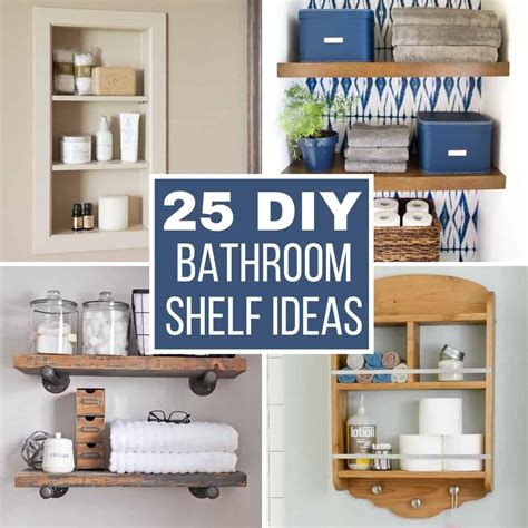 25 Creative DIY Bathroom Shelf Ideas - The Handyman's Daughter