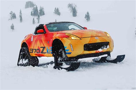 Get your snow drift on with the Nissan 370Zki snowmobile | CAR Magazine