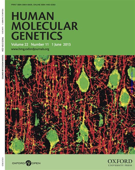 human molecular genetics cover - Kalb Neuronal Biology Laboratory