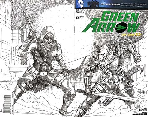 Green Arrow vs. Deathstroke, in Ben BB's Sketch Cover Art - Pinoy Artists Comic Art Gallery Room