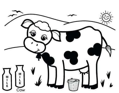 Dairy Cow Drawing at GetDrawings | Free download