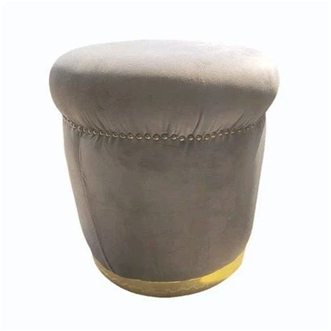 Grey Round Ottoman at Rs 7000 | Round Ottoman in Kolkata | ID ...