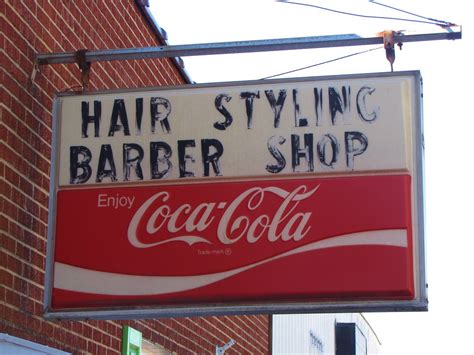 Barber Shop Coke Sign | Coke sign on Main Street in the Jone… | Flickr
